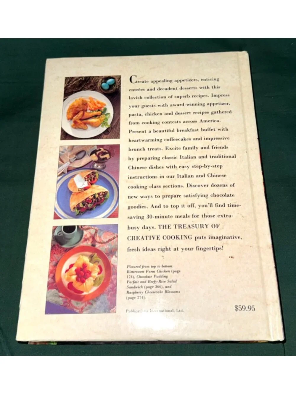 The Treasury of Creative Cooking by Editors of Consumer Guide (1992) Hardcover